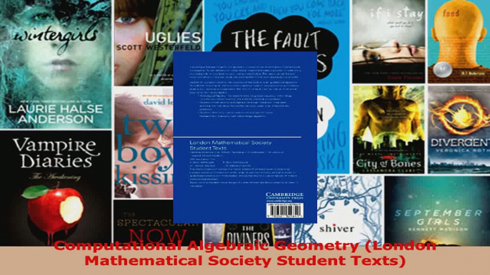 Read  Computational Algebraic Geometry London Mathematical Society Student Texts PDF Free