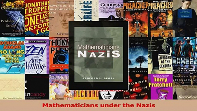 Read  Mathematicians under the Nazis PDF Free