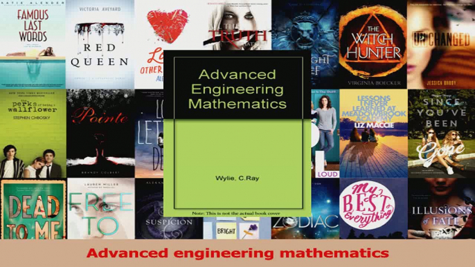 Download  Advanced engineering mathematics PDF Online