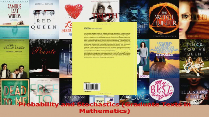 Read  Probability and Stochastics Graduate Texts in Mathematics Ebook Free