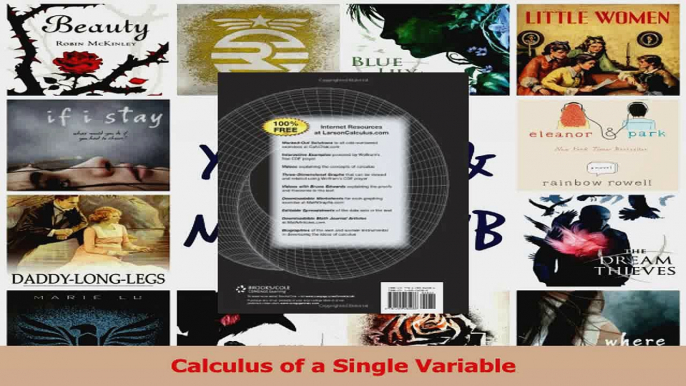 PDF Download  Calculus of a Single Variable PDF Full Ebook