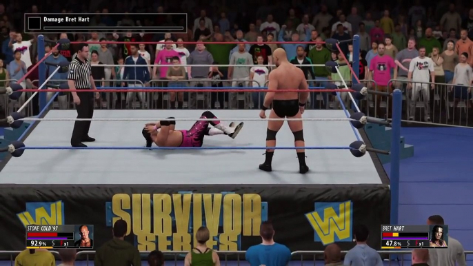 "Stone Cold" Steve Austin vs. Bret Hart: WWE 2K16 2K Showcase walkthrough - Part 2