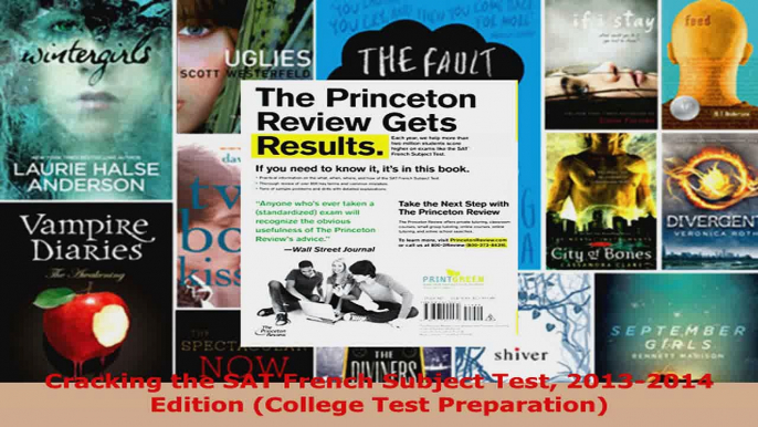 Read  Cracking the SAT French Subject Test 20132014 Edition College Test Preparation Ebook Free