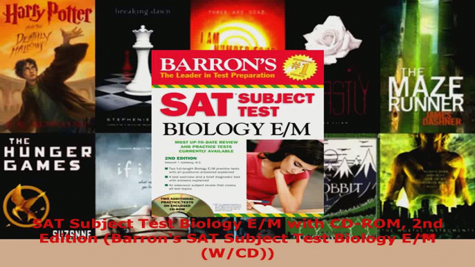 Read  SAT Subject Test Biology EM with CDROM 2nd Edition Barrons SAT Subject Test Biology Ebook Free