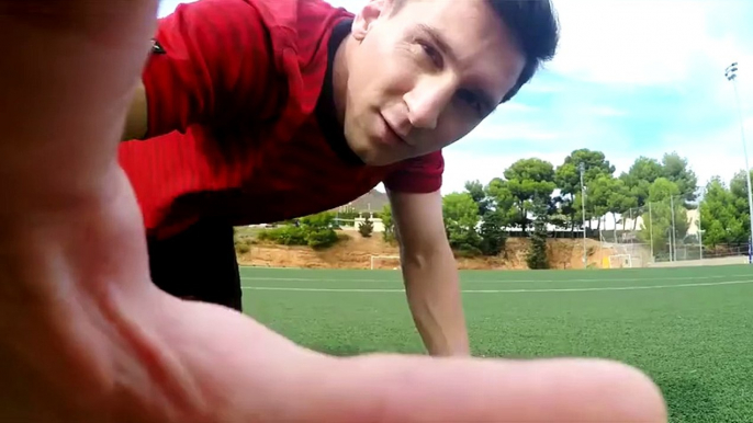 Lionel Messi Hits Camera with Incredible Trickshot - Must see!