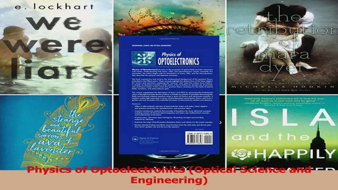 PDF Download  Physics of Optoelectronics Optical Science and Engineering Download Full Ebook