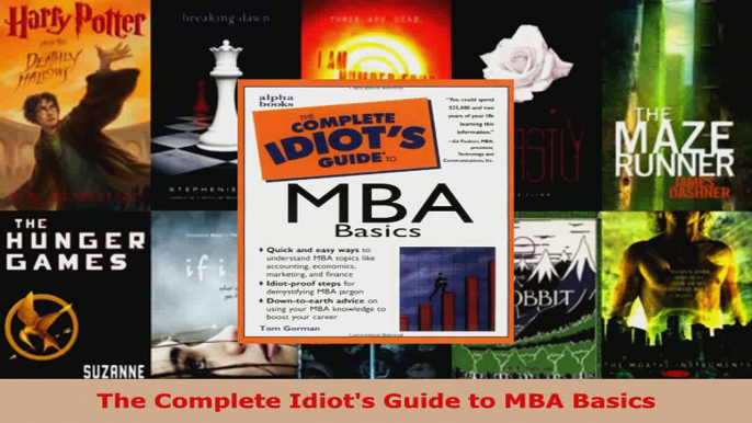 Read  The Complete Idiots Guide to MBA Basics Ebook Free