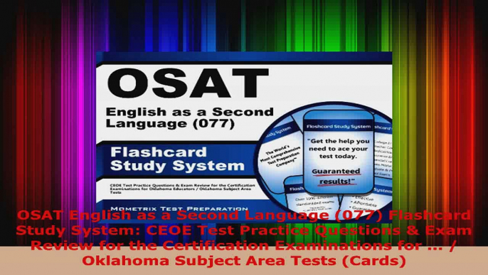 Read  OSAT English as a Second Language 077 Flashcard Study System CEOE Test Practice Ebook Free