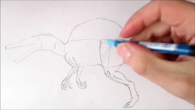 How To Draw Spinosaurs from Jurassic Park İ Step By Step