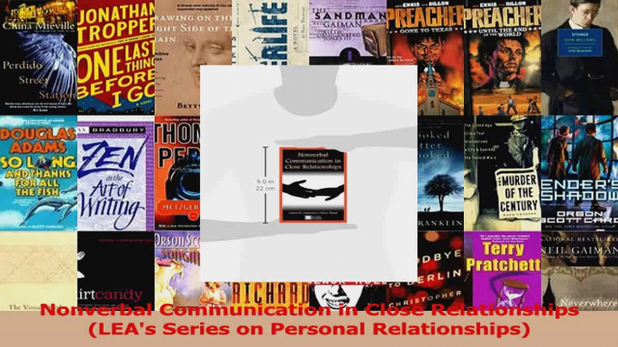 Nonverbal Communication in Close Relationships LEAs Series on Personal Relationships PDF