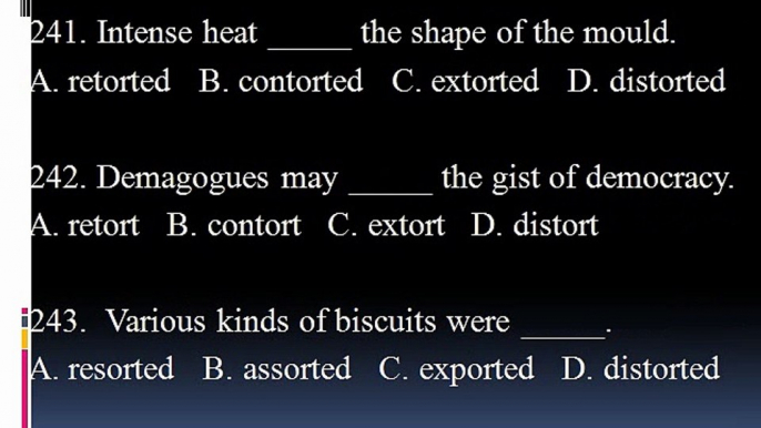 Troublesome Verbs 1-29