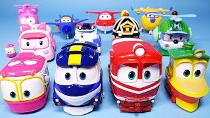 4 로봇트레인 RT 로보카폴리 슈퍼윙스 장난감 4Robot Trains, Robocar Poli, S