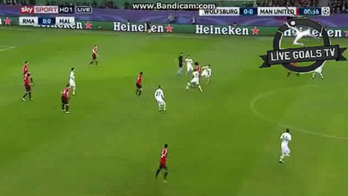 Manchester United 1st Chance to Score - Wolfsburg vs Manchester United - Champions League - 08.12.2015