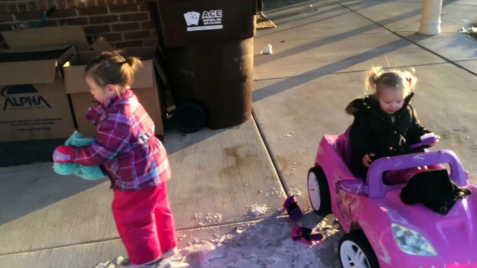 KIDS Sledding in the SNOW!! Fun for KIDS! SOUNDS and Kids!!