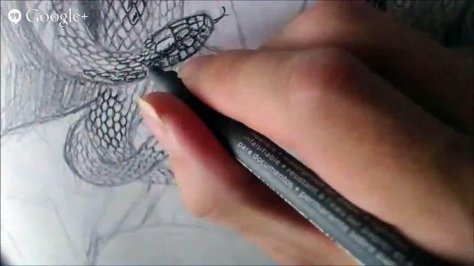 Drawing and Rendering Snakes Medusa Timelapse