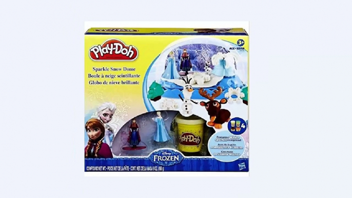 NEW Play Doh Frozen Sparkle Snow Dome Playdough Ice Castle Elsa Anna Olaf Sven Play-Doh St