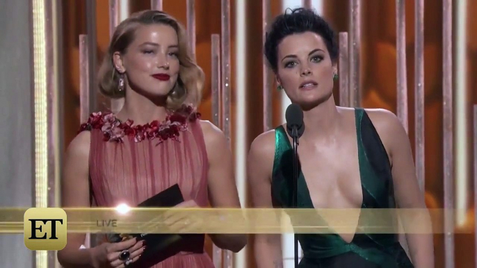 Awkward! Teleprompter Failed for Amber Heard and Jaimie Alexander at the Golden Globes