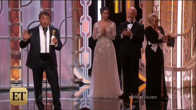 Sylvester Stallone Wins First Golden Globe Ever at Age 69