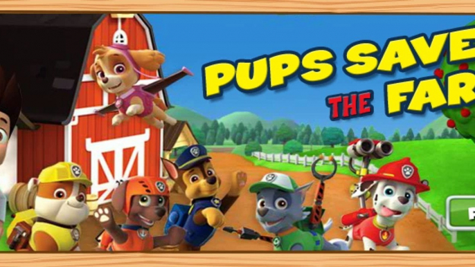 Pups Save the Farm - PAW Patrol Cartoons Games
