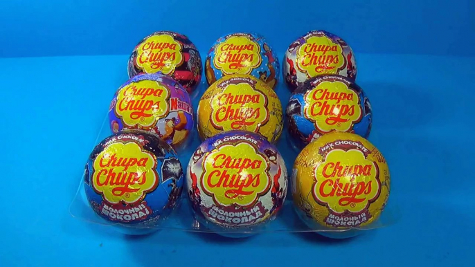 14 Chupa Chups surprise eggs MONSTERS HIGH How to train Your DRAGON SuperMan Maya The Bee BATMAN