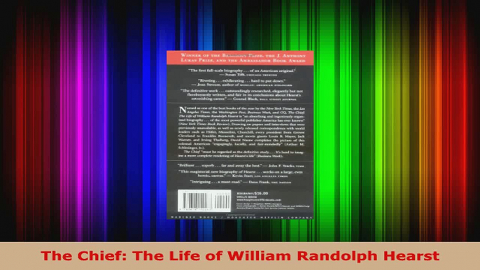 Read  The Chief The Life of William Randolph Hearst EBooks Online