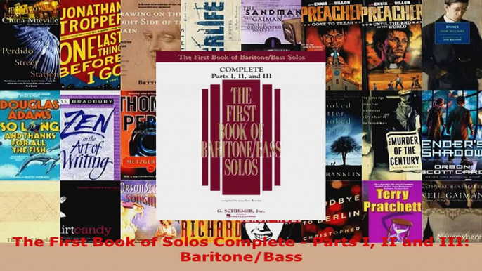 Read  The First Book of Solos Complete  Parts I II and III BaritoneBass Ebook Free