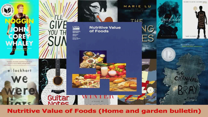 Read  Nutritive Value of Foods Home and garden bulletin Ebook Free