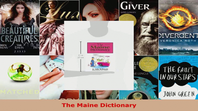 Read  The Maine Dictionary Ebook Free