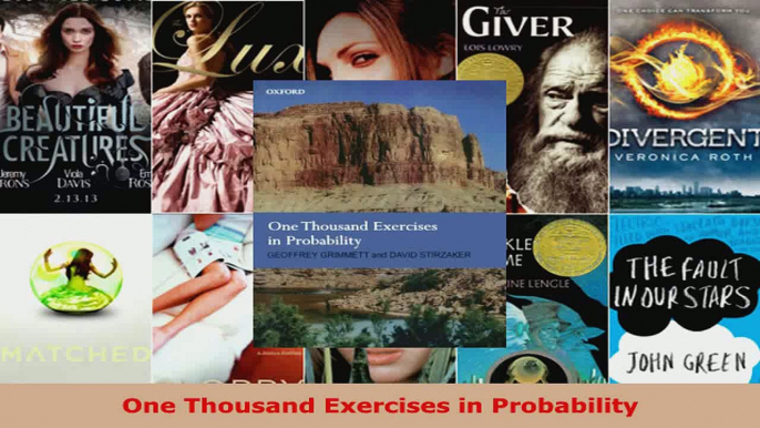 Read  One Thousand Exercises in Probability Ebook Free