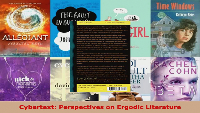 Download  Cybertext Perspectives on Ergodic Literature Ebook Free