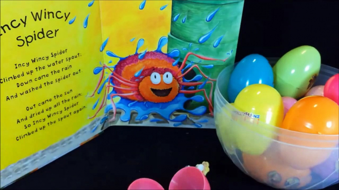 Incy Wincy Spider |  Nursery Rhymes with toys and surprise egg chansons pour enfants comptines en anglais