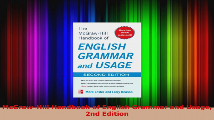 Read  McGrawHill Handbook of English Grammar and Usage 2nd Edition EBooks Online