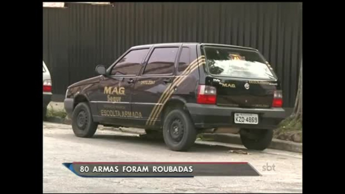 Quadrilha rouba mais de 80 armas de empresa de segurança em São Paulo