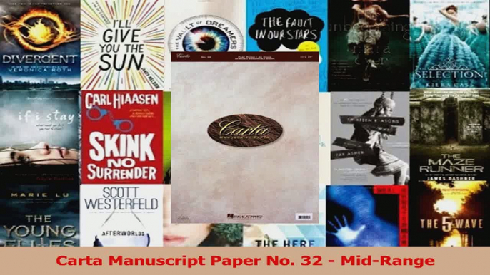 Read  Carta Manuscript Paper No 32  MidRange Ebook Free