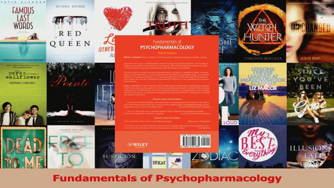 Fundamentals of Psychopharmacology PDF