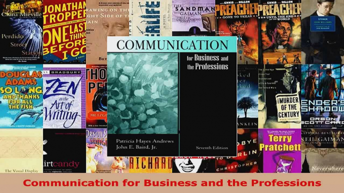 Read  Communication for Business and the Professions EBooks Online