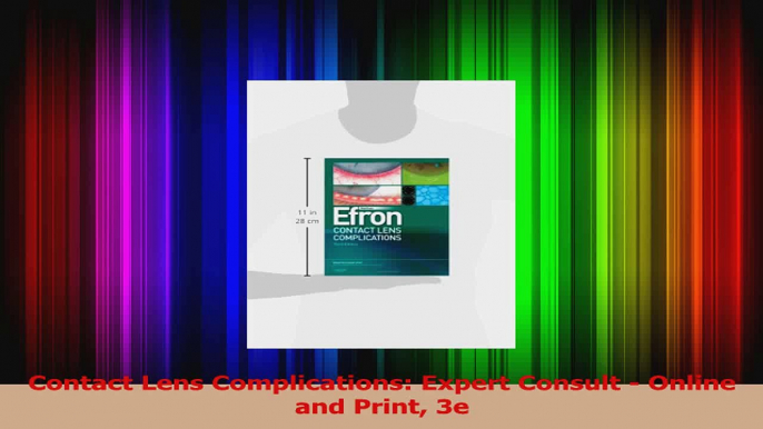 PDF Download  Contact Lens Complications Expert Consult  Online and Print 3e PDF Full Ebook