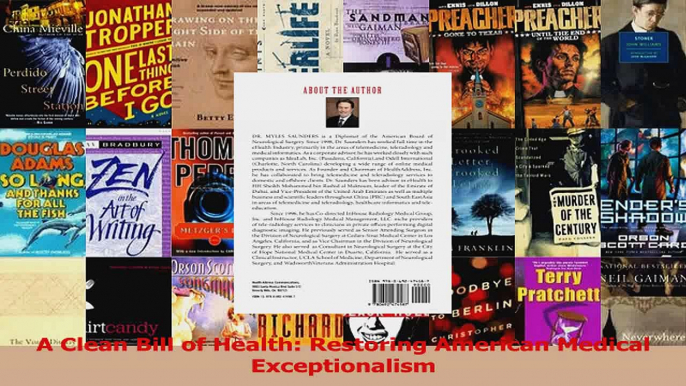 Read  A Clean Bill of Health Restoring American Medical Exceptionalism Ebook Free