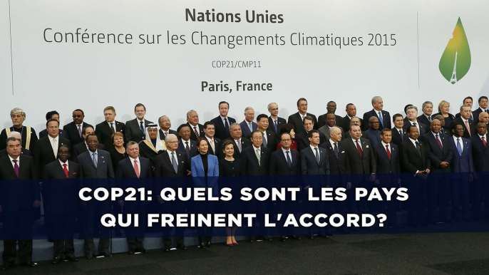 COP21: Quels sont les pays qui freinent l'accord?