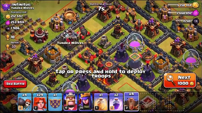 Clash Of Clans   TROLL GEM SPREE!! Funny Gemming   Trolling Attack Strategy!!