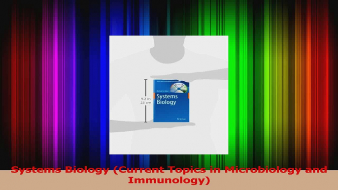 Systems Biology Current Topics in Microbiology and Immunology PDF