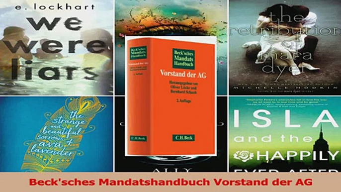 Lesen  Becksches Mandatshandbuch Vorstand der AG Ebook Frei