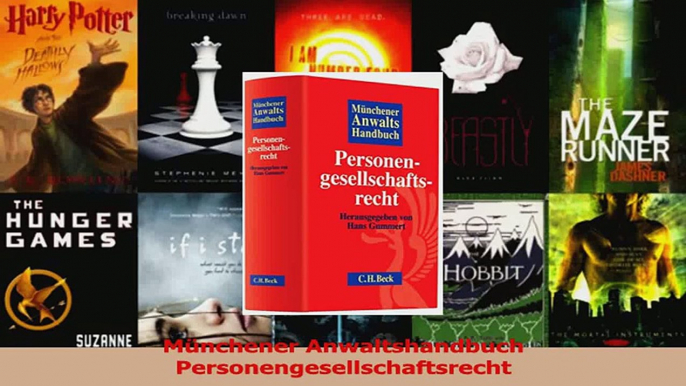 Download  Münchener Anwaltshandbuch Personengesellschaftsrecht Ebook Frei