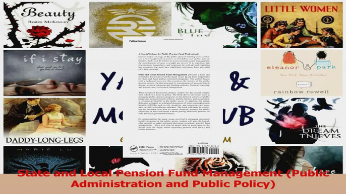 Read  State and Local Pension Fund Management Public Administration and Public Policy Ebook Free