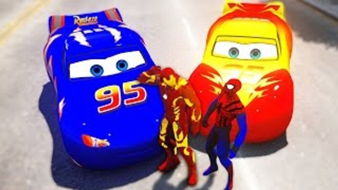 Twinkle Twinkle Little Star Nursery Rhymes w/ Lightning McQueen CARS Spiderman Iron Man |