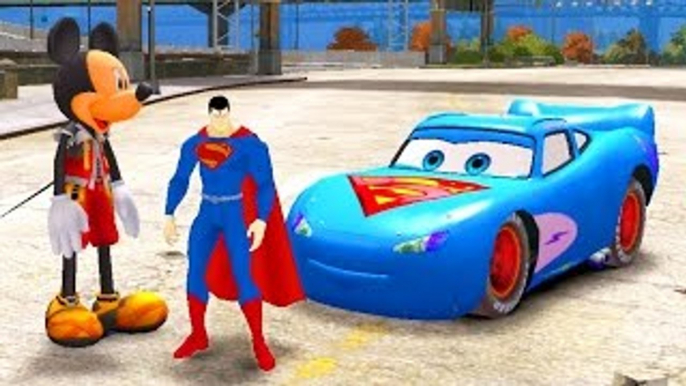 MICKEY MOUSE AND SUPERMAN MCQUEEN CARS! Custom Disney Pixar Cars Lightning McQueen!