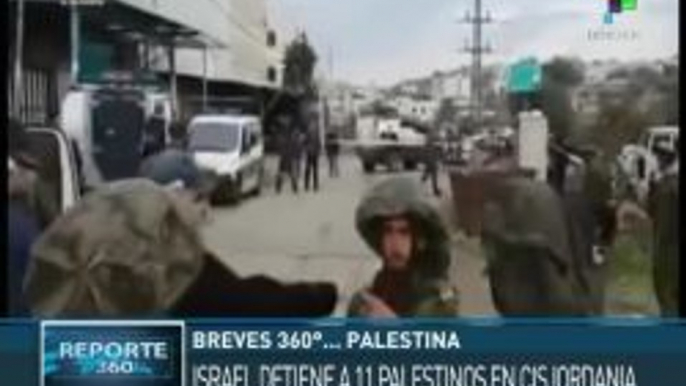 Tropas de ocupación israelíes arrestan a 11 palestinos