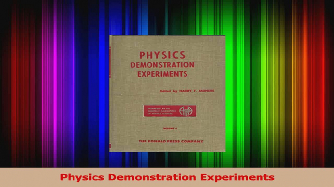 Read  Physics Demonstration Experiments Ebook Online