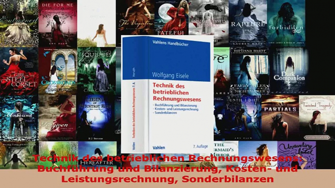 Download  Technik des betrieblichen Rechnungswesens Buchführung und Bilanzierung Kosten und PDF Online