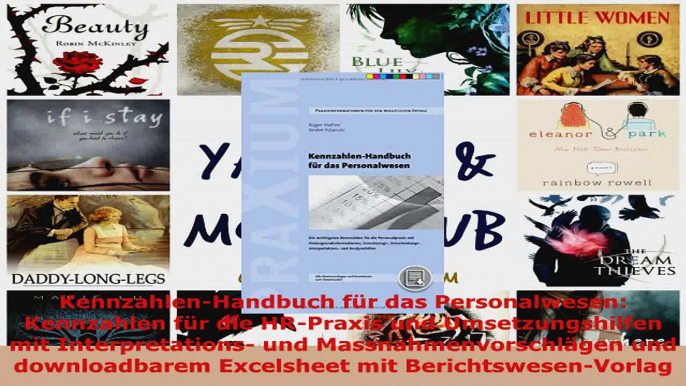 Lesen  KennzahlenHandbuch für das Personalwesen Kennzahlen für die HRPraxis und Ebook Frei